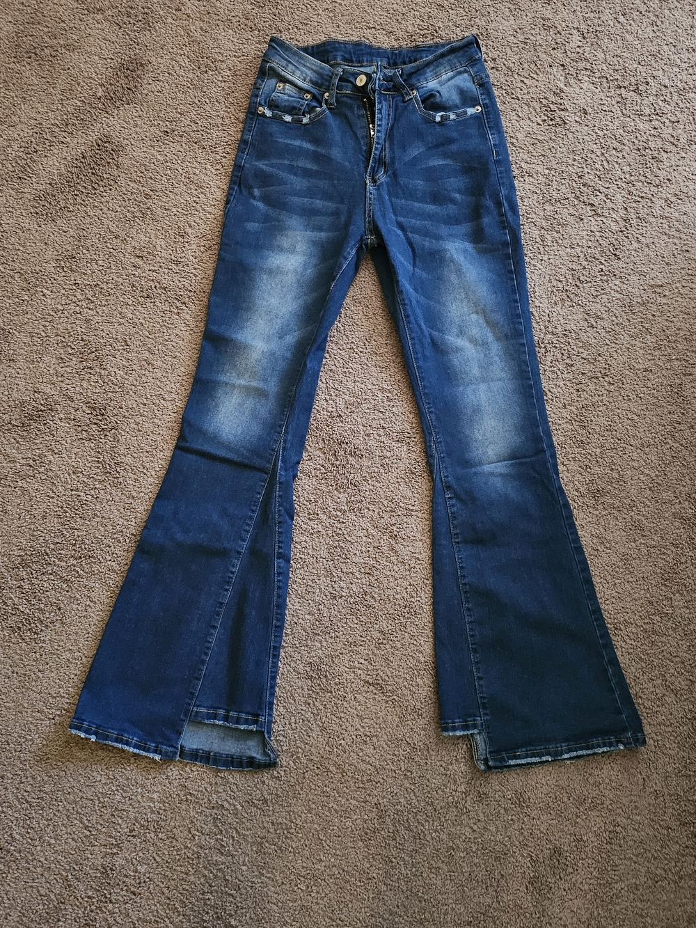 Blue Women’s Flared Jeans - Classic Dark Wash